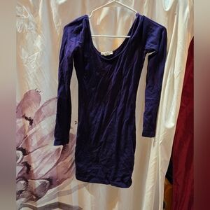 Forever 21 Rich Purple Long Sleeve Dress